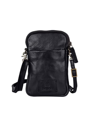 Bellicci Leder-Handytasche "Everly" in Schwarz - (B)11 x (H)19 x (T)2 cm