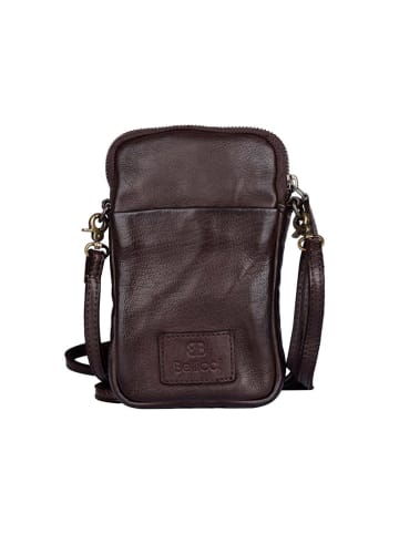 Bellicci Leder-Handytasche "Everly" in Braun - (B)11 x (H)19 x (T)2 cm