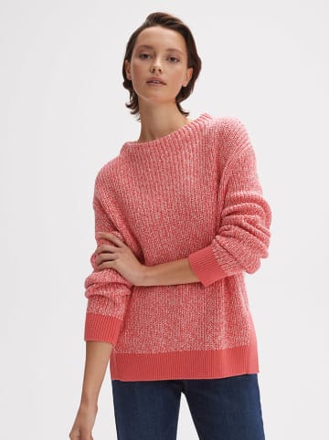 OPUS Sweter w kolorze łososiowym