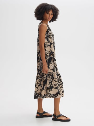 OPUS Kleid in Schwarz/ Beige