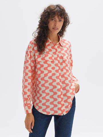 OPUS Bluse in Lachs/ Creme