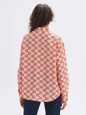 OPUS Bluse in Lachs/ Creme
