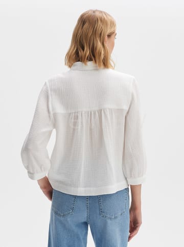 OPUS Bluse in Weiß