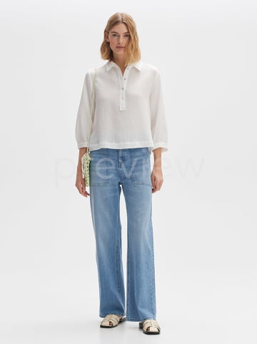 OPUS Bluse in Weiß