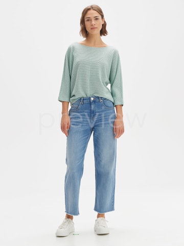 OPUS Sweter w kolorze turkusowym
