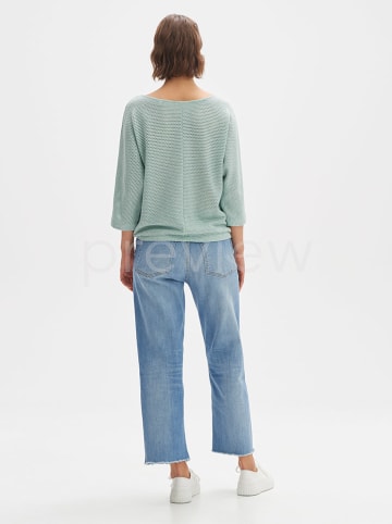 OPUS Sweter w kolorze turkusowym