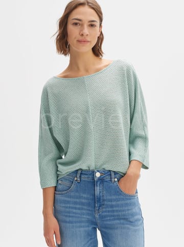 OPUS Sweter w kolorze turkusowym