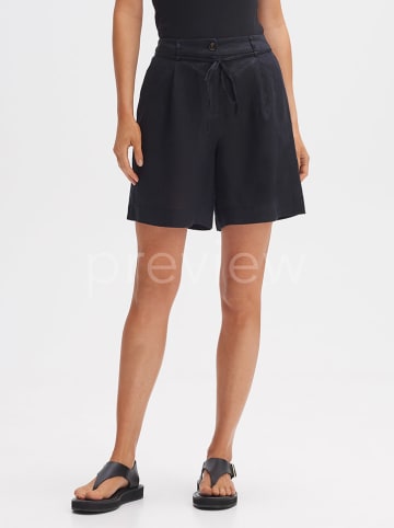 OPUS Leinen-Shorts in Dunkelblau