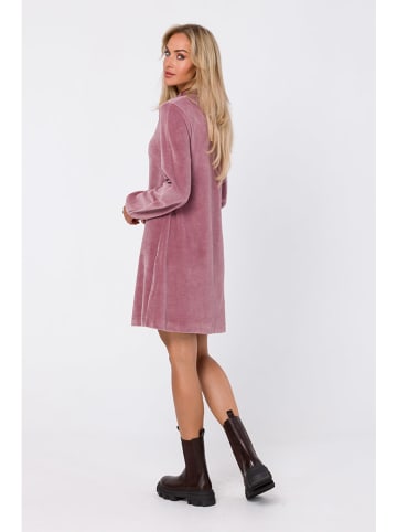 made of emotion Samtkleid in Rosa