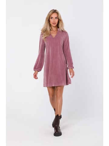 made of emotion Samtkleid in Rosa