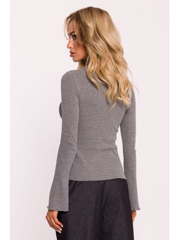 made of emotion Longsleeve in Grau