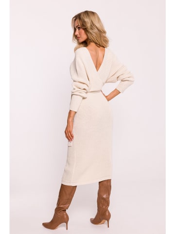 made of emotion Strickkleid in Creme