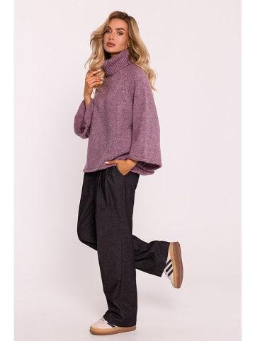 made of emotion Rollkragenpullover in Lila