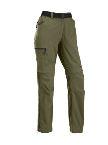 Maul Sport Zippoff-Funktionshose "Montreal II" in Khaki