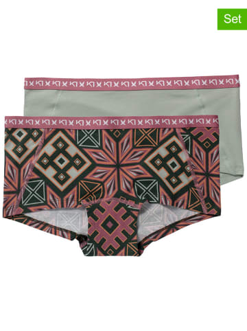 KARI TRAA 2er-Set: Pantys in Bunt