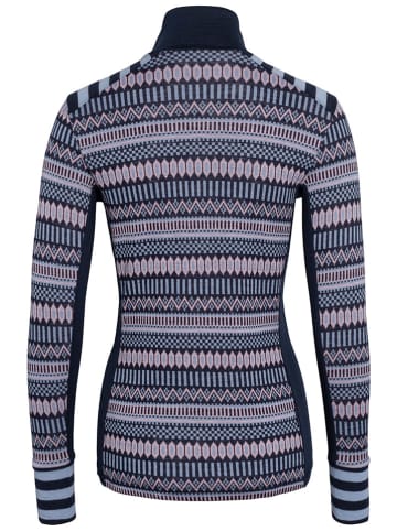 KARI TRAA Wełniany podkoszulek termiczny "Akle" w kolorze granatowym