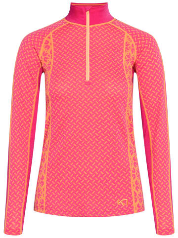 KARI TRAA Functionele longsleeve "Lekker" roze/oranje