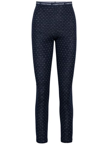 KARI TRAA Wollen thermo-legging "Vilma" donkerblauw