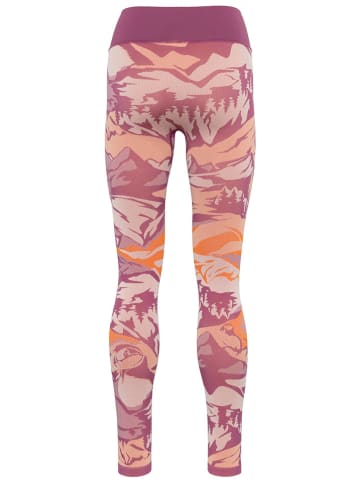 KARI TRAA Functionele legging "Mille" oranje/lichtroze