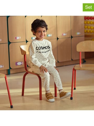 COOL CLUB 2er-Set: Sweathosen in Anthrazit/ Beige/ Weiß