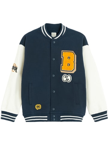 COOL CLUB Sweatvest donkerblauw/wit/geel