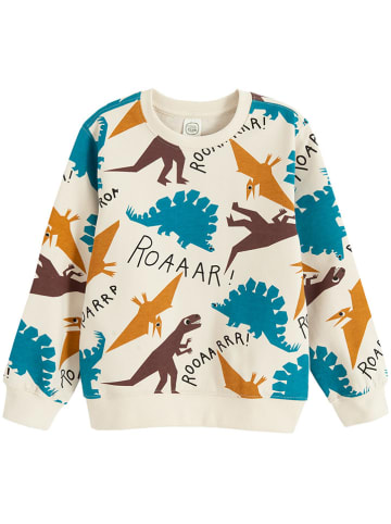 COOL CLUB Sweatshirt in Creme/ Orange/ Blau