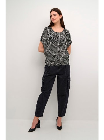 Kaffe Bluse in Schwarz/ Weiß