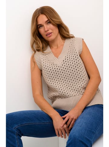 Kaffe Pullunder in Beige