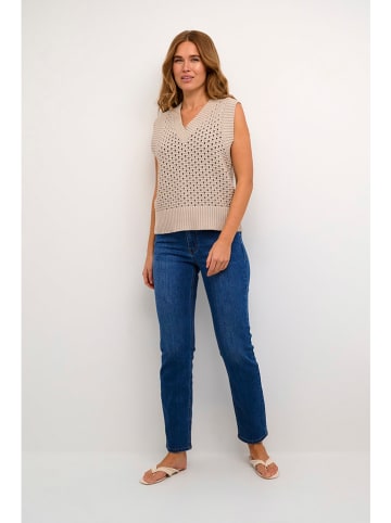 Kaffe Pullunder in Beige