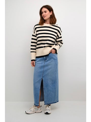Kaffe Pullover in Creme/ Schwarz