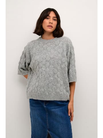 Kaffe Pullover in Hellgrau
