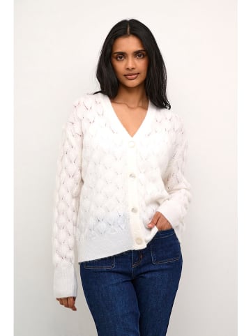 Kaffe Cardigan in Weiß