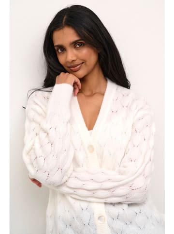 Kaffe Cardigan in Weiß