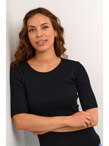 Kaffe Longsleeve in Schwarz