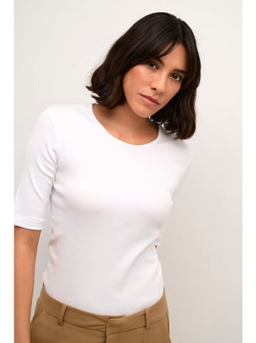 Kaffe Longsleeve in Weiß