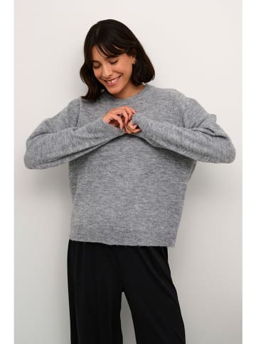 Kaffe Pullover in Hellgrau