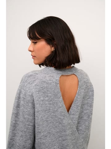 Kaffe Pullover in Hellgrau