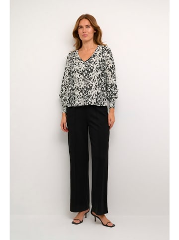 Kaffe Bluse in Schwarz/ Creme