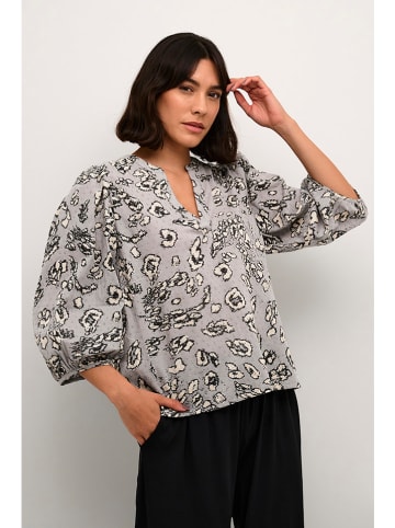 Kaffe Blouse lichtgrijs/crème