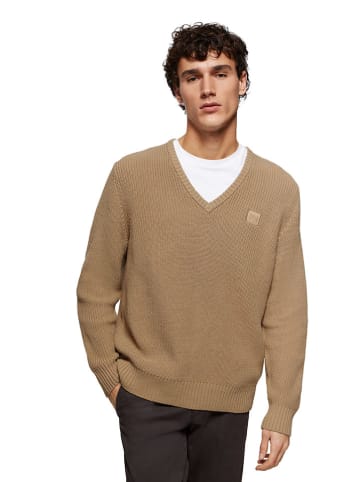 Polo Club Pullover in Hellbraun