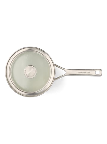 KitchenAid 2tlg. Set: Stielkasserolle in Rot - 1,3 l