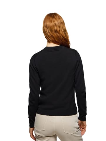 Polo Club Cardigan in Schwarz