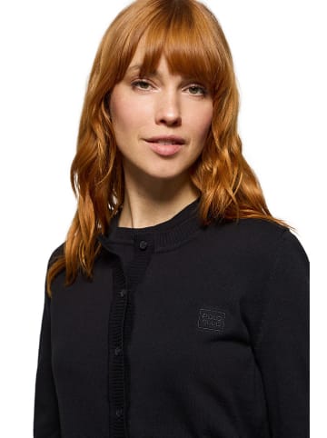 Polo Club Cardigan in Schwarz