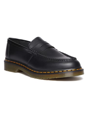 Dr. Martens Leder-Mokassins in Schwarz