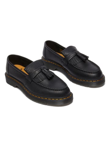 Dr. Martens Leder-Mokassins in Schwarz