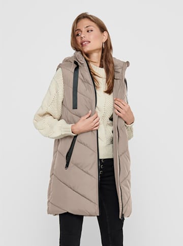JDY Steppweste in Beige