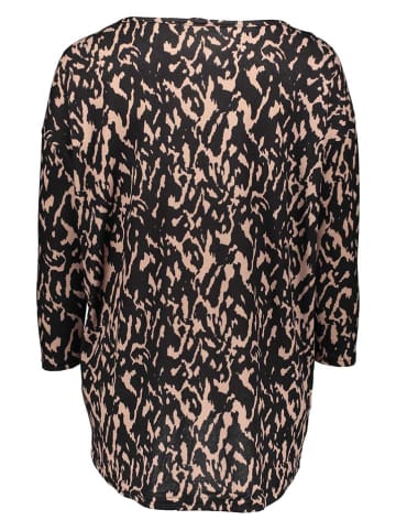 ONLY Longsleeve in Schwarz/ Beige