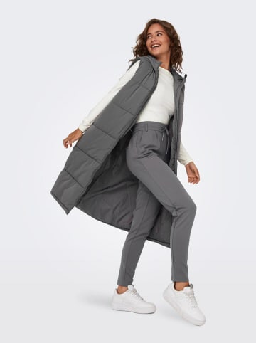 ONLY Doorgestikte bodywarmer grijs