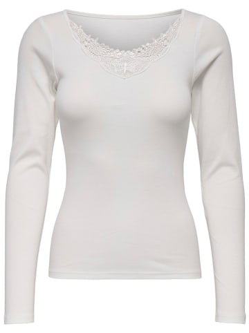 ONLY Longsleeve in Weiß