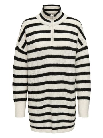 ONLY Pullover in Creme/ Schwarz